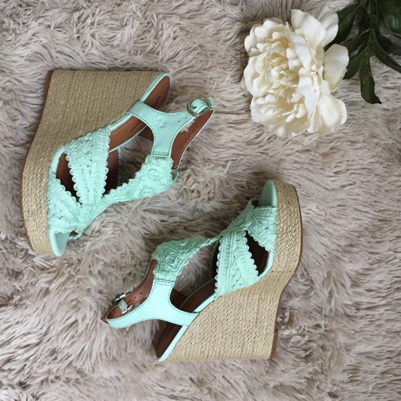 🍀 NWOT Lucky Brand Mint Wedges - Picture 8 of 8